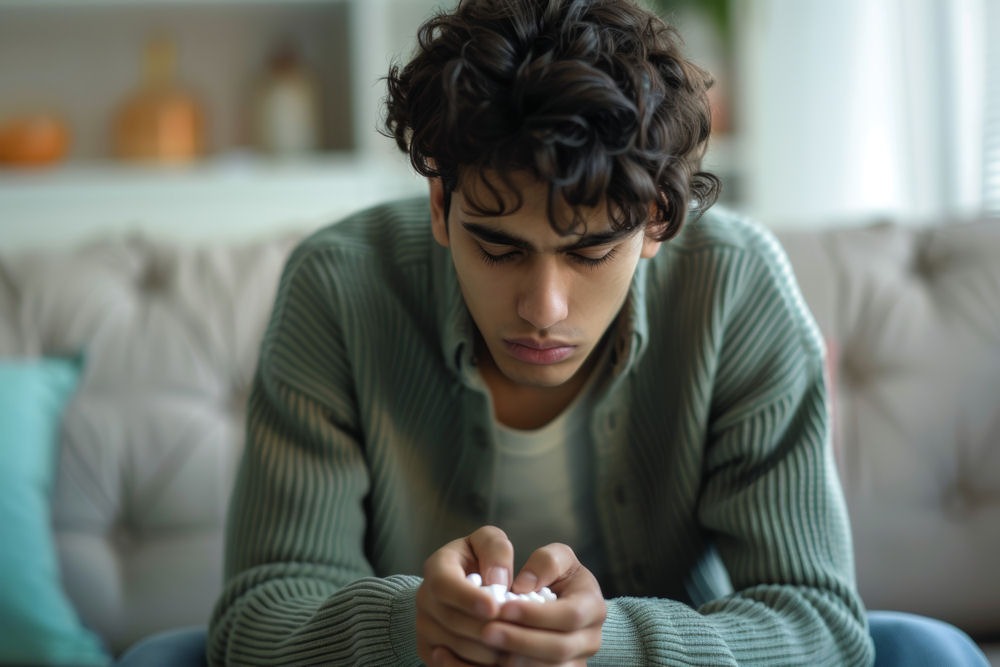 prescription-drug-addiction-treatment-program Group therapy session for prescription drug addiction.
