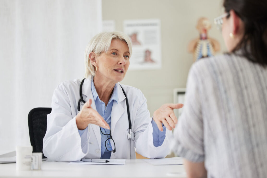 Doctor explaining anxiety medication and when a person needs anxiety medication