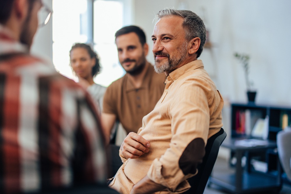 Individuals participating in Group Therapy for Addiction in Westlake Village, California Individuals participating in Group Therapy for Addiction in Westlake Village, California