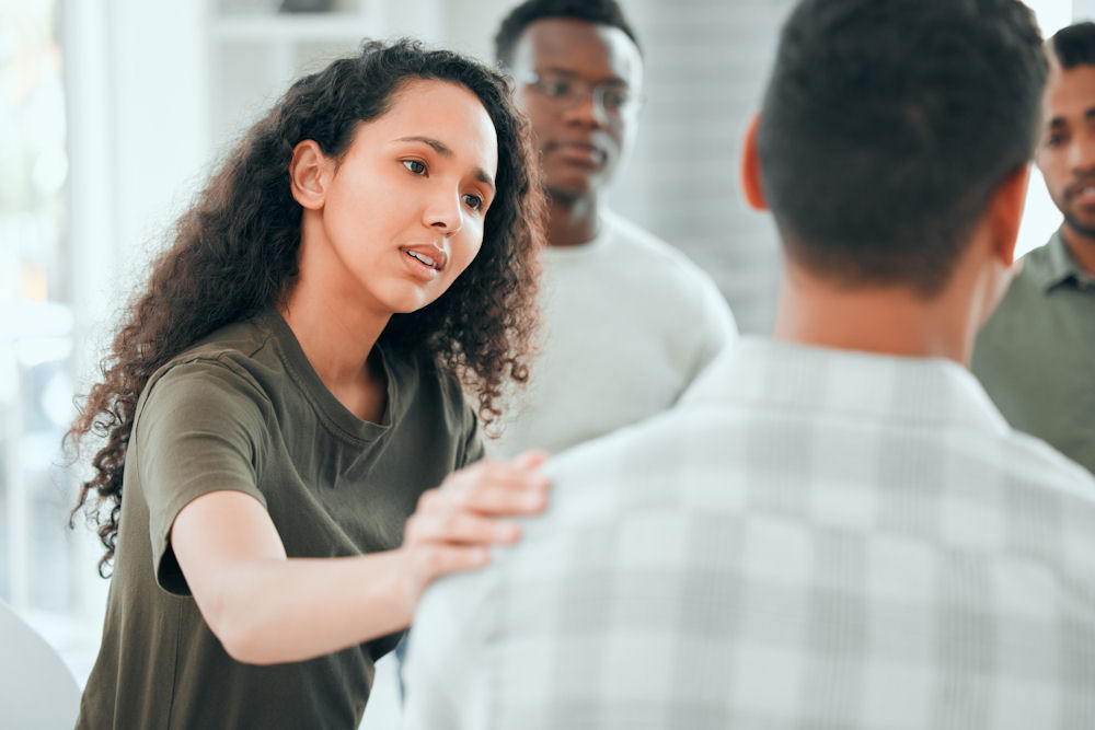 An individual in a Partial Hospitalization Program session for addiction treatment in California An individual in a Partial Hospitalization Program session for addiction treatment in California